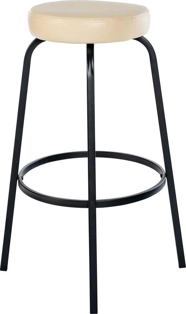Barová stolička Kamari koženka - krémová