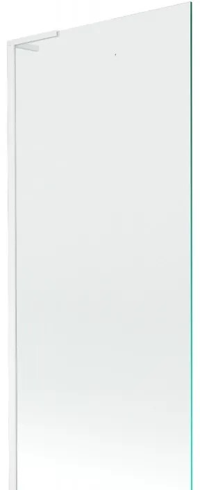 Mexen Next L, 1-krídlová vaňová zástena 80 x 150 cm, 6mm číre sklo, biely profil, 895-080-000-03-00-20