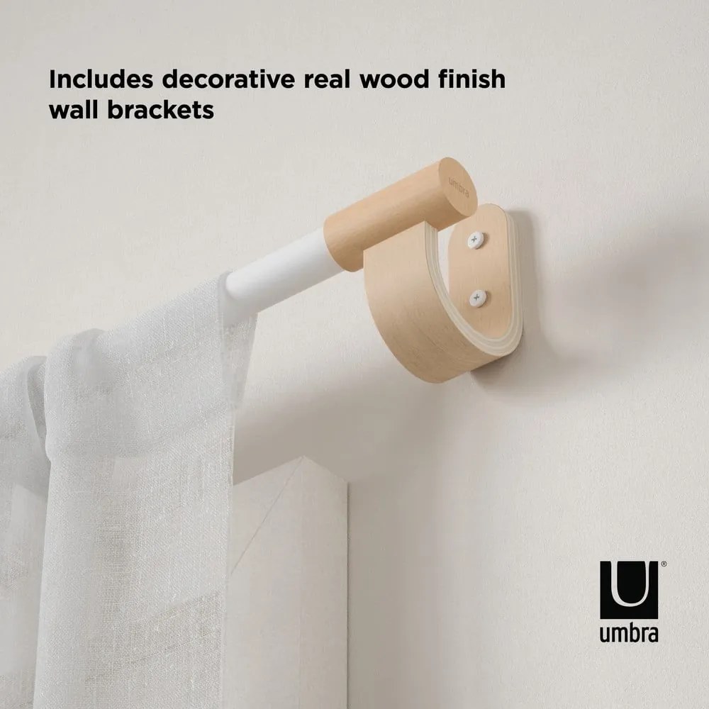 Oceľová roztiahnuteľná garniža 107 - 305 cm Bellwood - Umbra