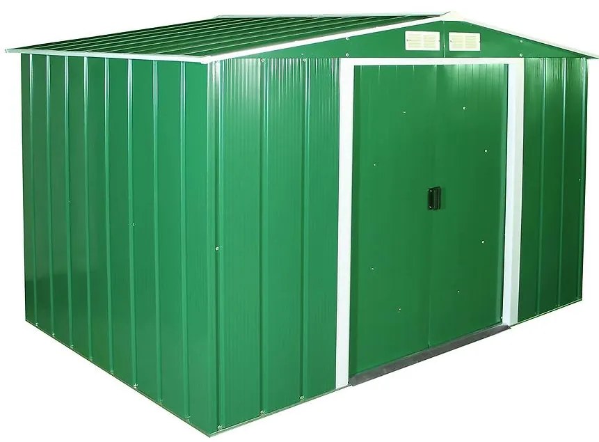 Eco kovový záhradný domček 1822x2620x1910 zelený