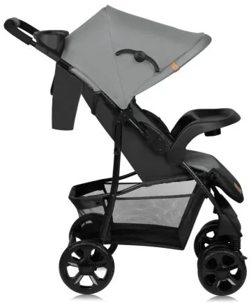 Lionelo - Športový kočík EMMA PLUS šedá/čierna