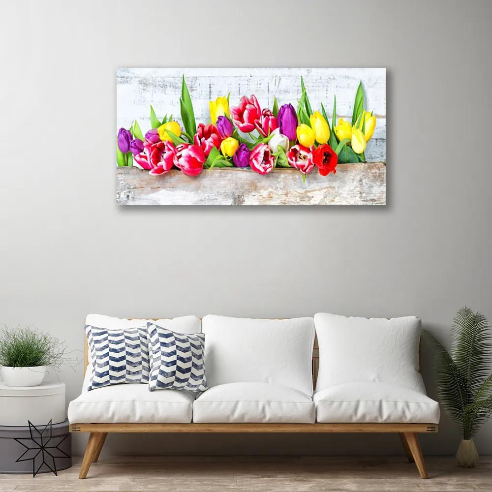 Obraz Canvas Tulipány kvety príroda 140x70 cm