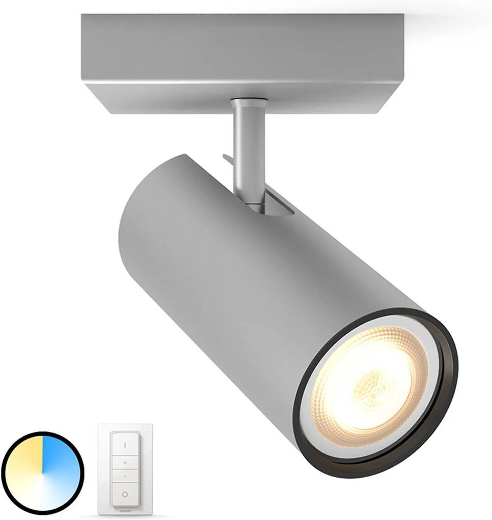 Hue Buratto LED svetlo hliník 1p stmievací vypínač