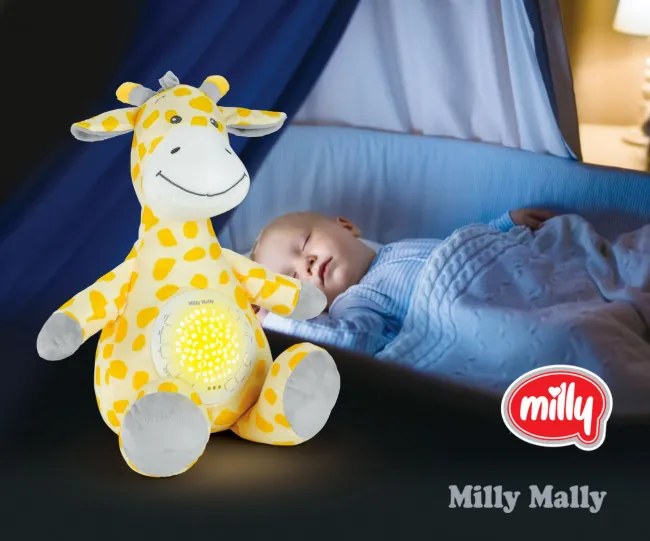 Plyšová hračka s projektorom Milly žirafka