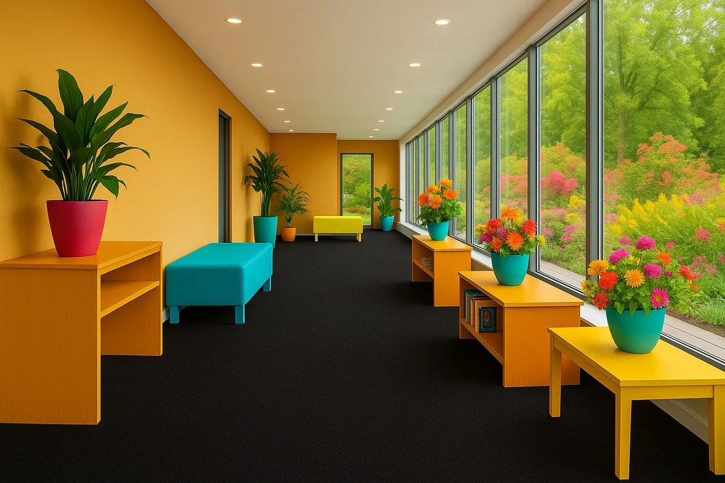 AKCIA: 150x650 cm Koberec metráž Santana 50 čierna s podkladom gél, šíře, čierna, guma (gél - protišmykový), chodba / predsieň