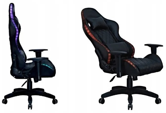 Štýlové ergonomické herné kreslo s LED osvetlením