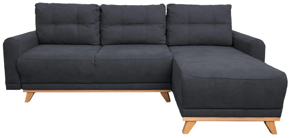 Tmavosivá rohová sedacia súprava ORANGE Varianta: Ľavý roh