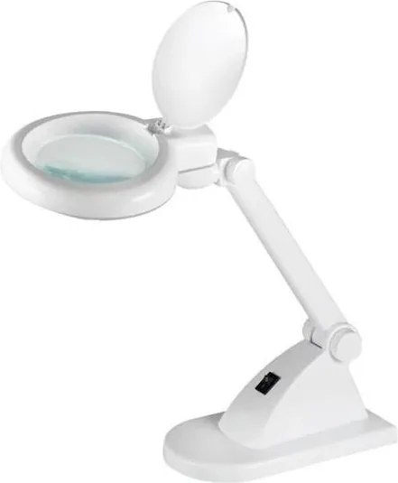 LED Stolná lampa s lupou LED/6W/230V biela