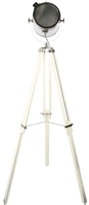 Stojacia lampa reflektor na trojnožke Tomba shiny Chrome - 46*46*165 CM/E27