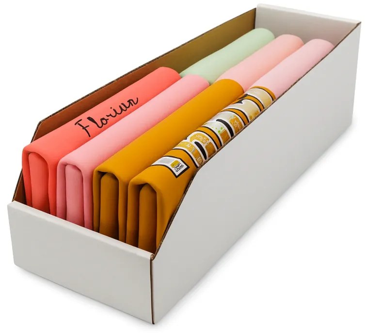 KARTON PAK Úložné boxy na oblečení, organizéry do skříně BÍLÝ KARTON 15 x 47 cm