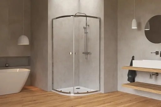 Sprchový kút čtvrtkruh 90x90 cm SAT Project SATBKMUS90CRT