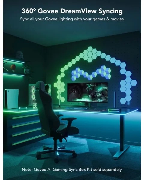 Govee - Neon LED podsvietenie pre stôl 3m RGBIC Wi-Fi