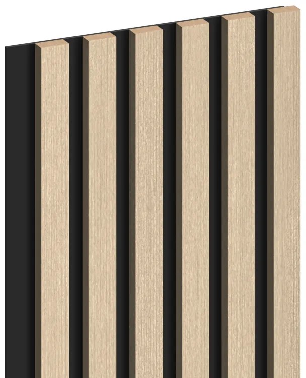 Mexen Lam-B, akustické stenové lamely 275 × 30 cm, HDF doska 4 mm, technická dyha, dub pieskový, S100-275307-3015-001