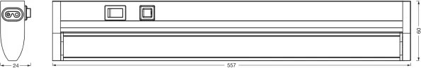Osram - stmievateľné LED podlinkové svietidlo LINEAR TURN LED/10W/230V 55 cm biela
