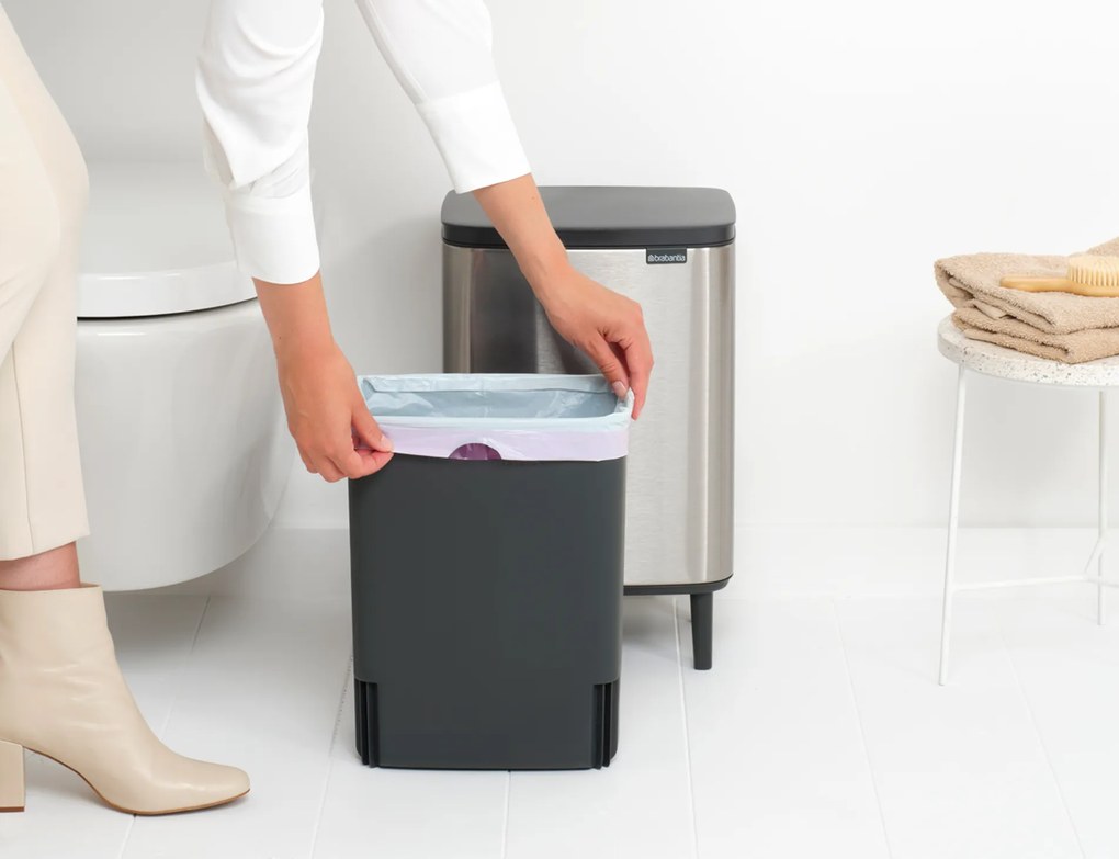 Brabantia BO HI odpadkový kôš 12L matná oceľ odtlačkovzdorná