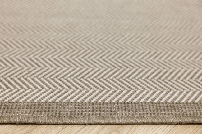 Šnúrkový obojstranný behúň Brussels 205681/10610 Linen krémový / béžový