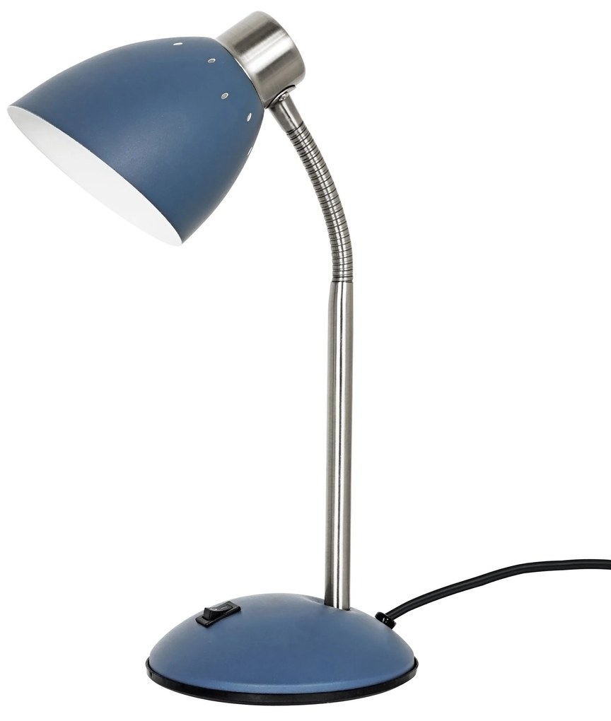 LEITMOTIV Stolná modrá lampa Dorm 21 × 10 × 30 cm