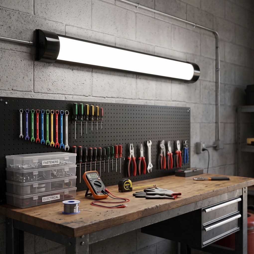 Toolight Toolight, JNH054-27N, lineárne LED svietidlo 90 cm, 27 W, 4000 K, čierna, OSW-56250