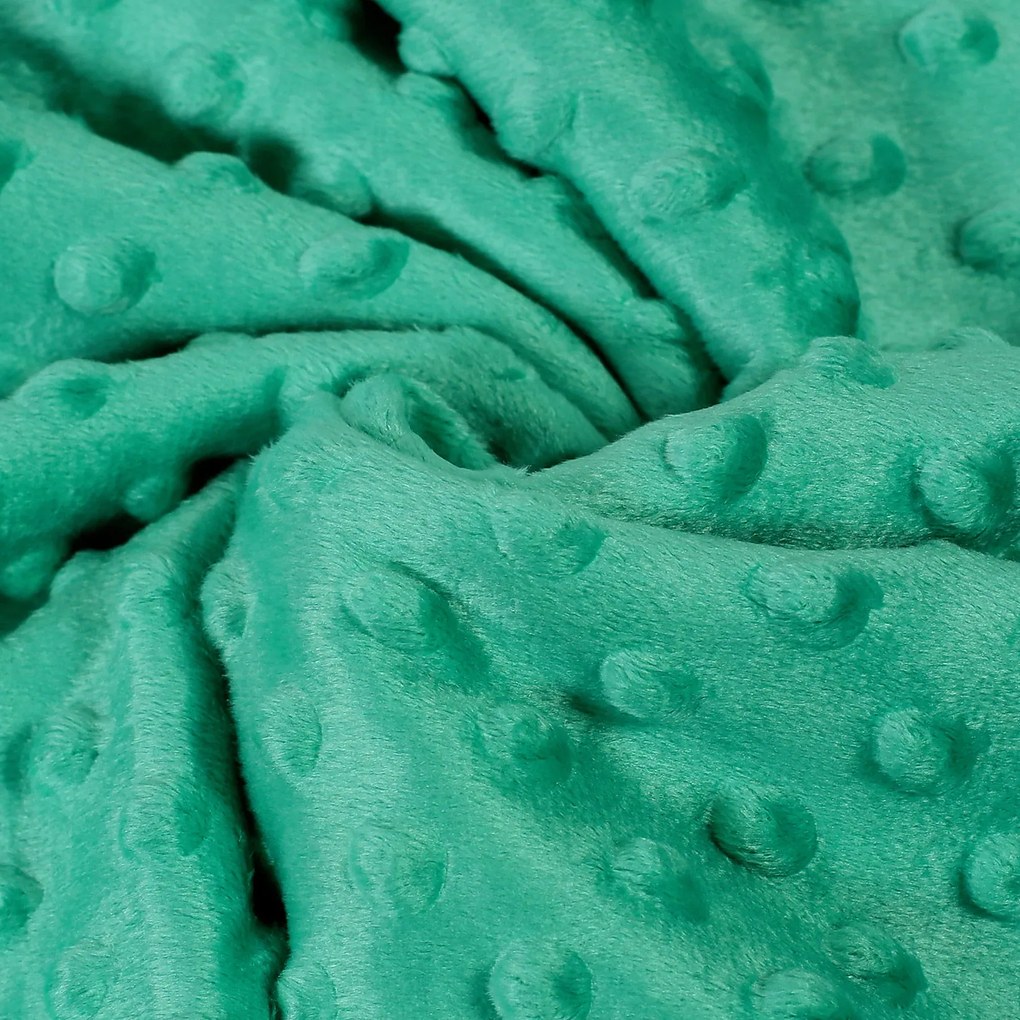 Goldea detská deka minky - zelená - 75x100 cm 75 x 100 cm