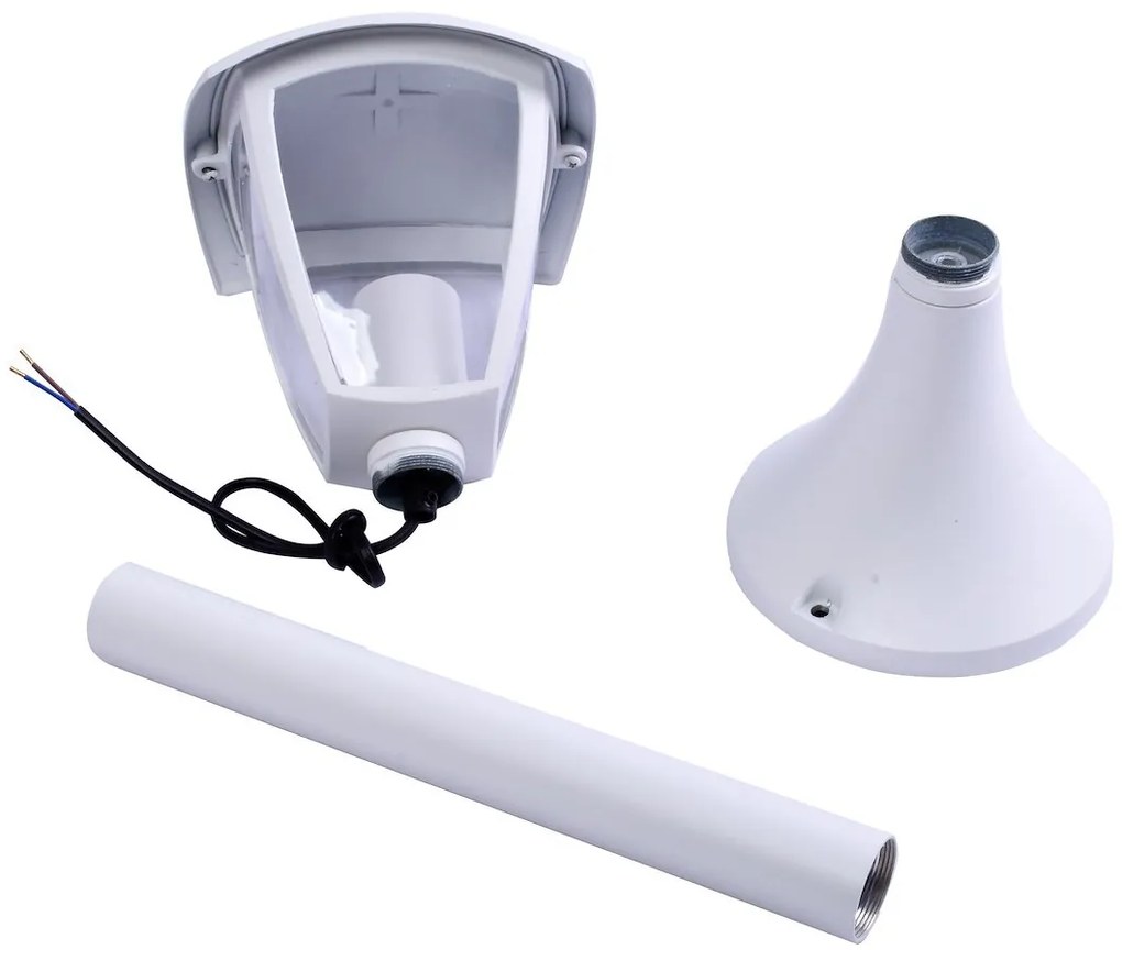 Exteriérová lampa, 1x akrylové tienidlo, w