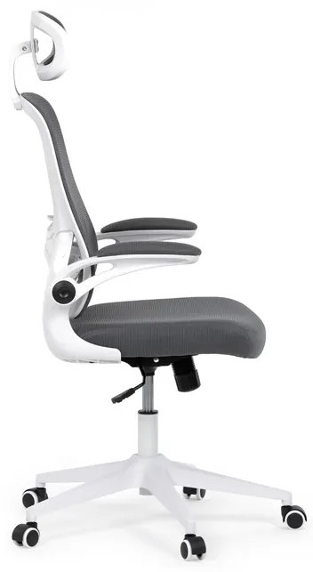 Autronic BONTEC Kancelárska stolička, hojdací mechanizmus, šedá sieťovina, KA-Q843 GREY Farba: Šedá