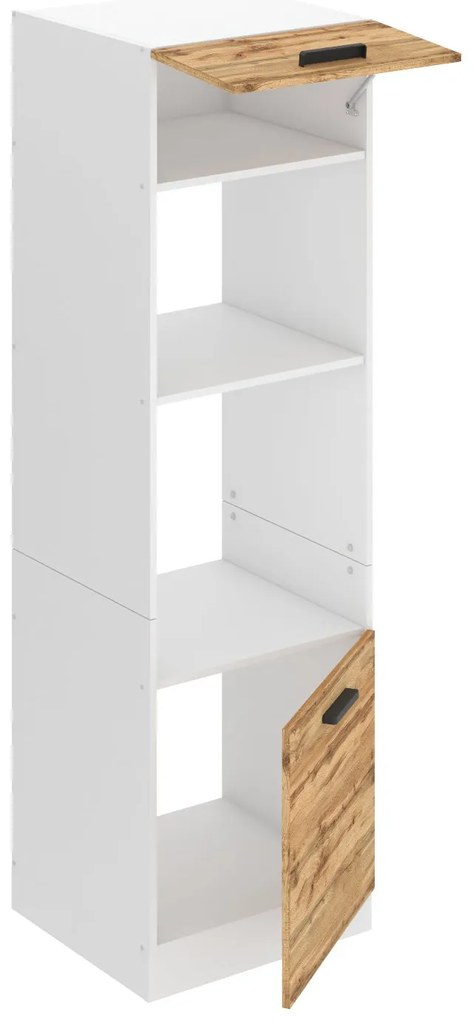 Vysoká kuchynská skrinka Belini Premium Full Version pre vstavanú rúru 60 cm dub wotan