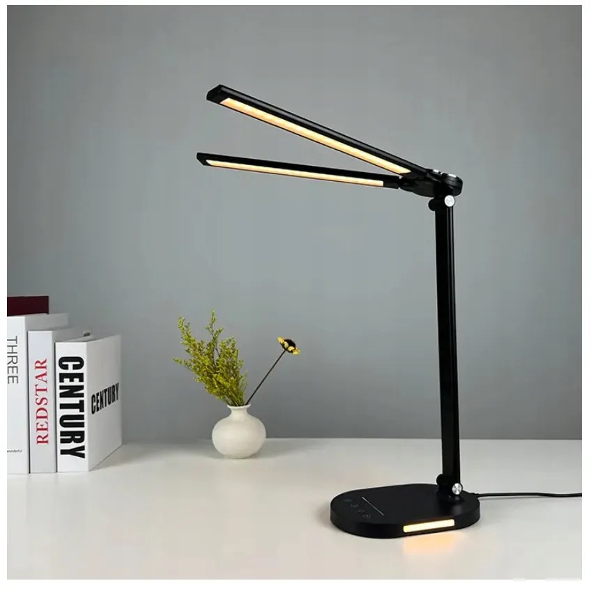BERGE LED dvojitá stolná lampa 8W - BRUSEL