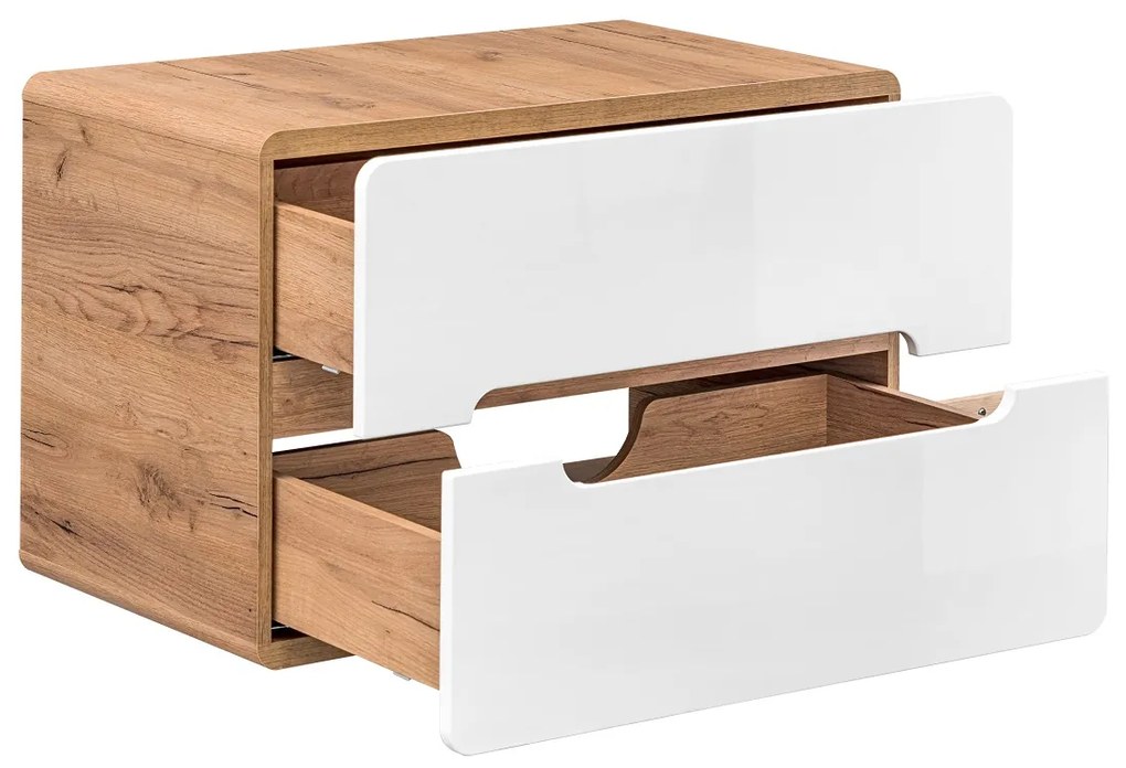 Zostava kúpeľňového nábytku BÁRA 80 cm s vysokou skriňou vr. keramického umývadla na dosku