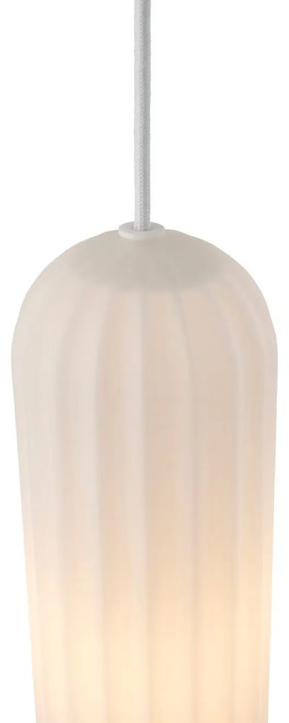 Nordlux Biely závesný luster Miella pre žiarovku E27 ø10cm 2412523001