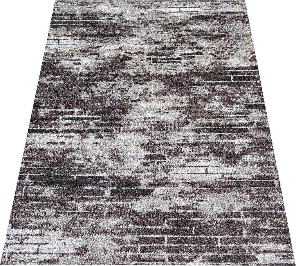 DY Hnedý moderný koberec Panamero 22 Rozmer: 60x100 cm