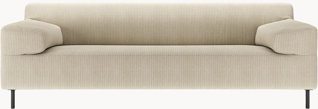 Menčestrová pohovka freistil180 (3-miestna), prírodná sivá/čierna, Š 222 cm