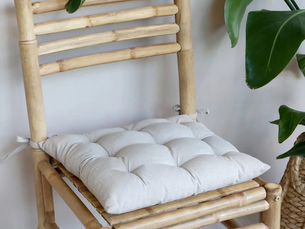 Taupe podsedák s výplňou Nimes Seat - 40*40 cm