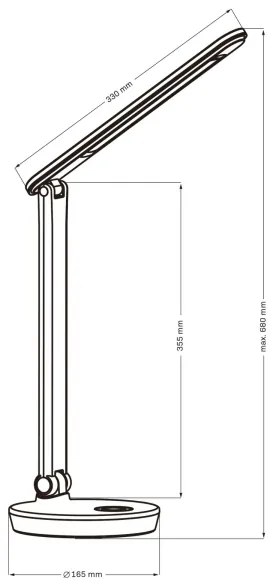 LED RGBW Stmievateľná dotyková stolná lampa NEPTUN LED/7W/230V biela