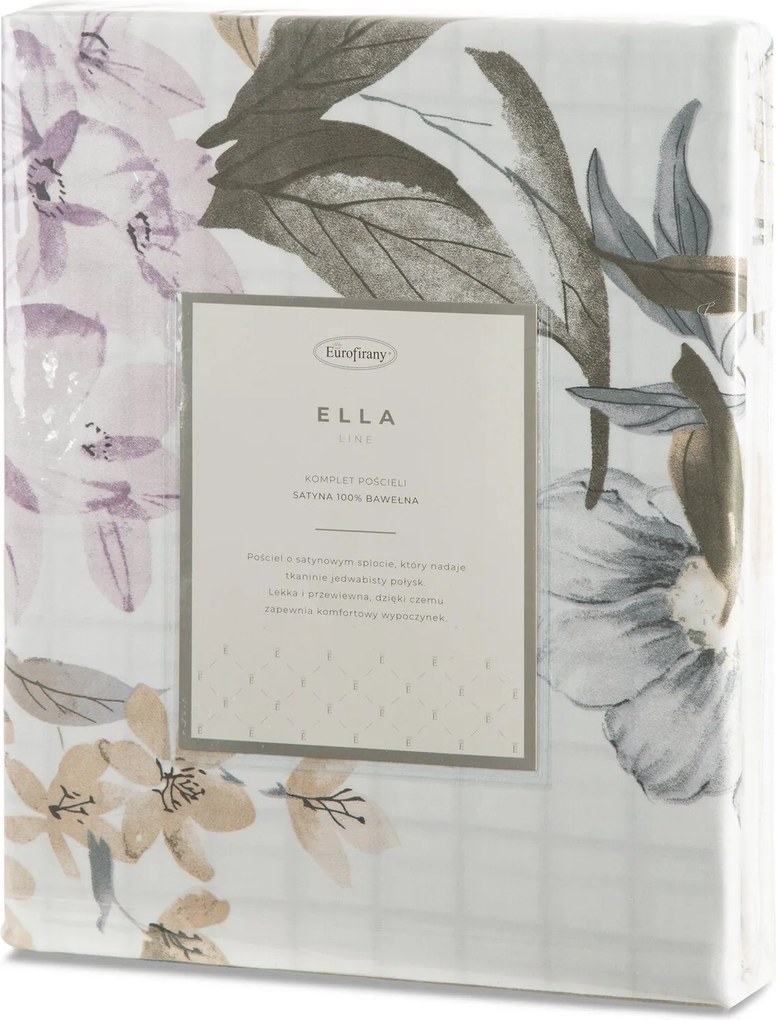 SATÉNOVÉ OBLIEČKY ELLA16 160X200 CM, 2 KS 70X80 CM KVETY