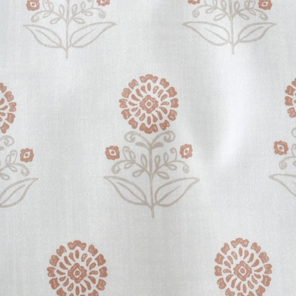 Biele obliečky na dvojlôžko 200x200 cm Woodblock Floral – Pineapple Elephant