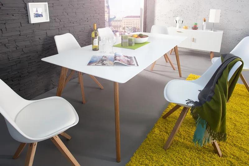 Jedálenský stôl Scandinavia 160cm biely