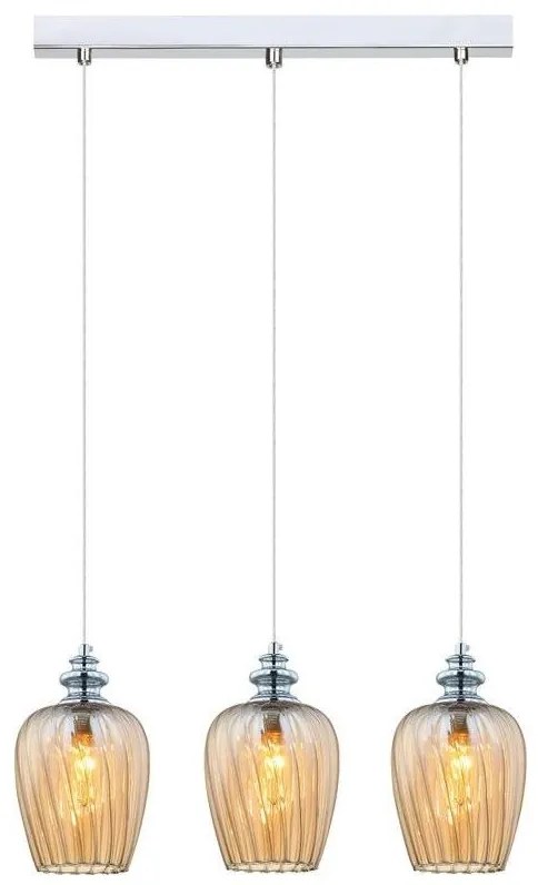 Searchlight MDM2286/3BCR - Luster na lanku PIRITA 3xE14/40W/230V