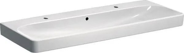 Geberit 500.253.01.1 - Závesné dvojité umývadlo Smyle Square 120x48 cm keramika/biela