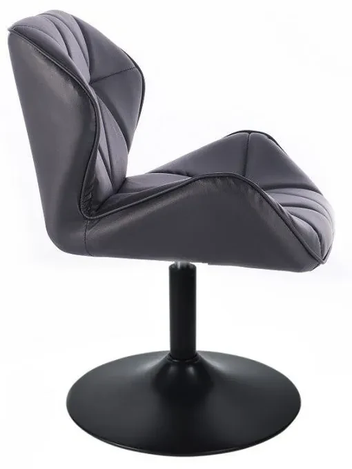 LuxuryForm DESIGN Stolička MILANO na čiernom tanieri - čierna