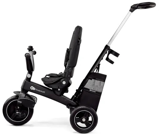 KINDERKRAFT SELECT - Detská trojkolka 5v1 EASYTWIST Premium čierna