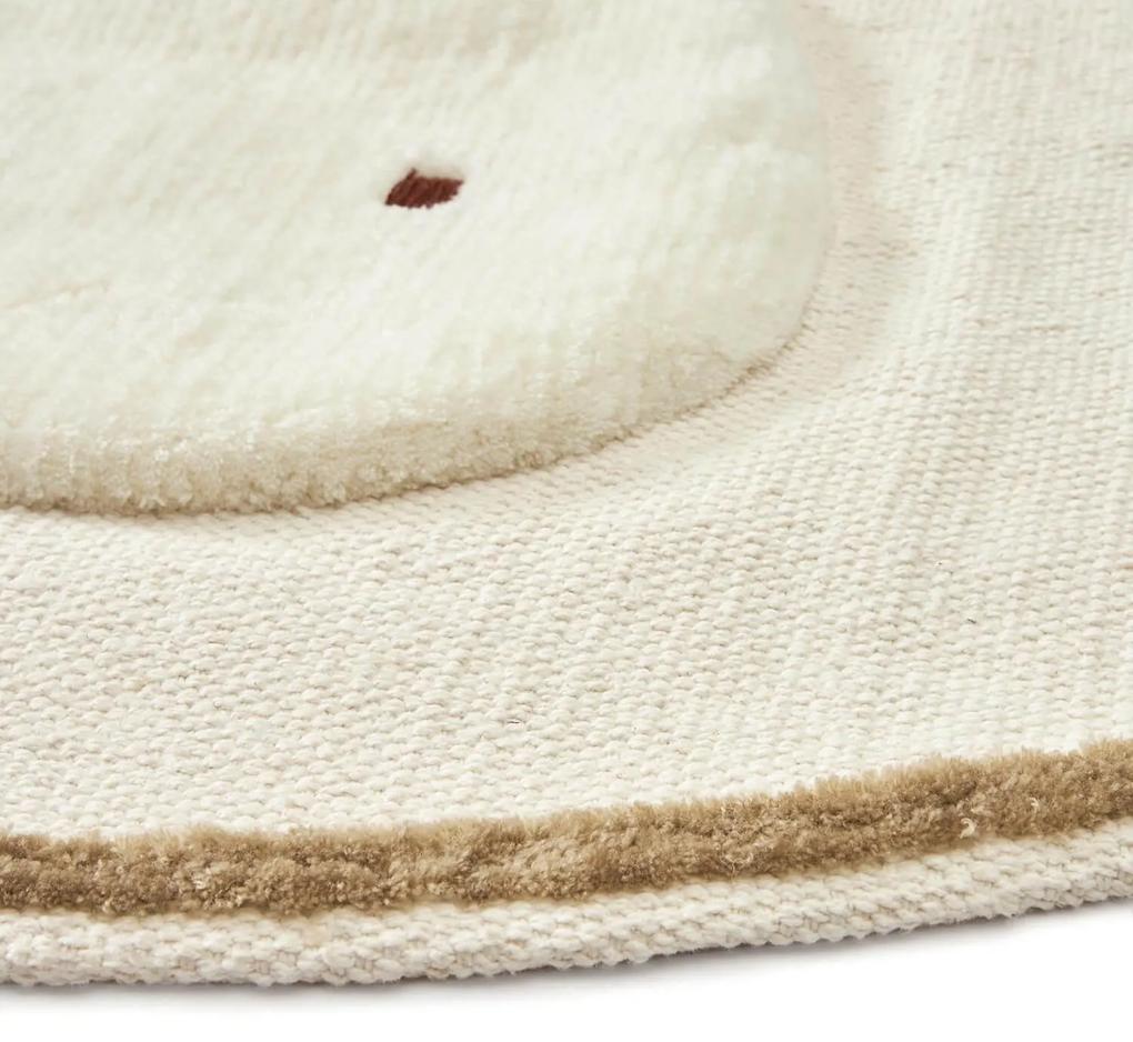 Detský koberec linya ø 100 cm biely MUZZA