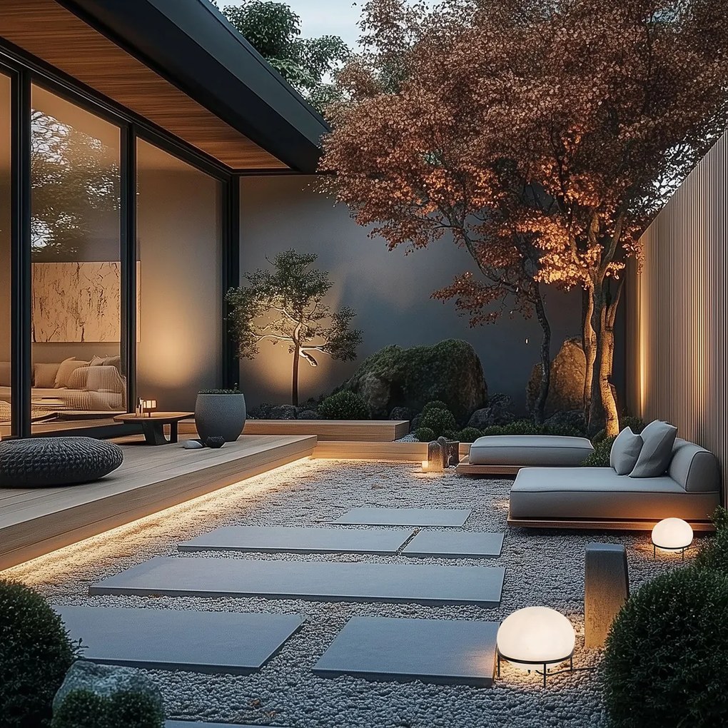 Dizajnová vonkajšia stolová lampa čierna - Jannie