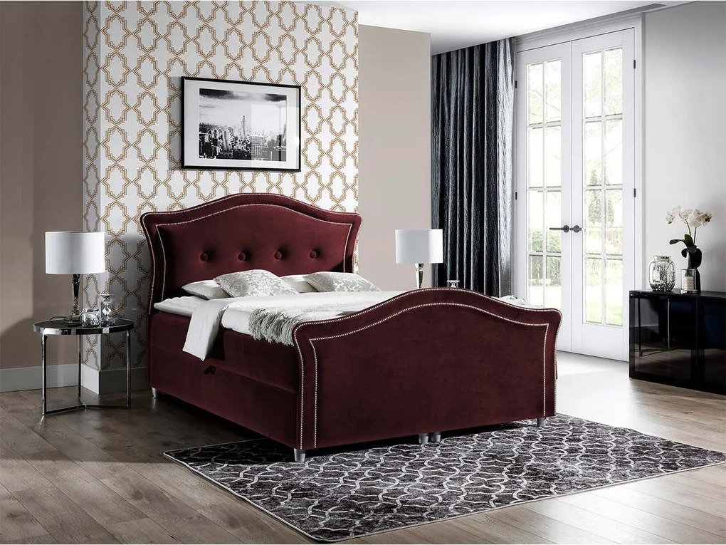 Kontinentálna posteľ Masala Lux, Rozmer postele: 160x200, Dostupné poťahy: Casablanca 2308