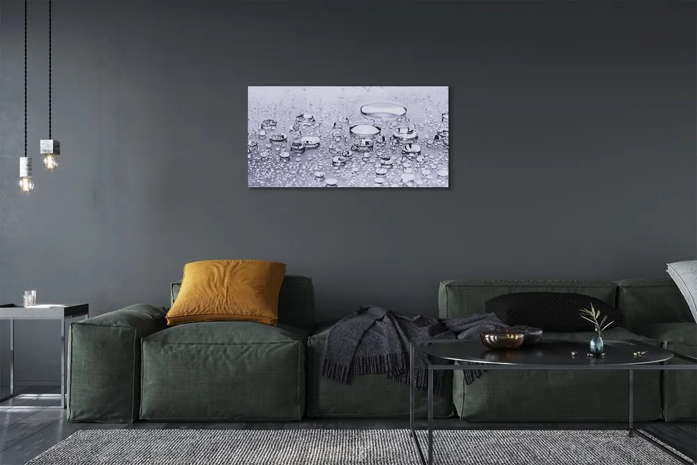 Obraz canvas Vodné kvapky makro 120x60 cm