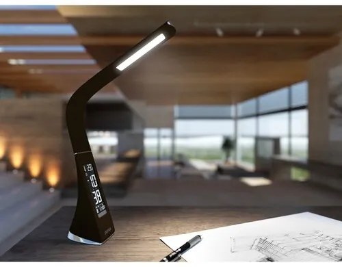 Panlux PN15100002 Stolná LED lampička s dotykovým vypínačom Lord, hnedá koža