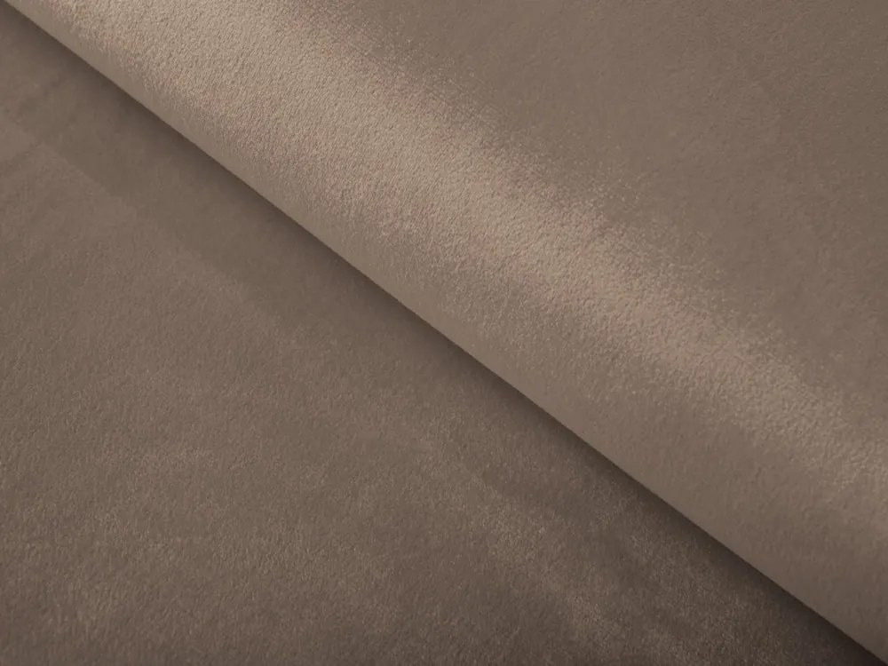 Biante Veľký zamatový oválny obrus Velvet Premium SVP-005 Svetlo hnedý 180x220 cm
