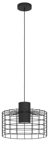 Eglo 43627 - Luster na lanku MILLIGAN 1xE27/40W/230V pr. 38 cm čierna