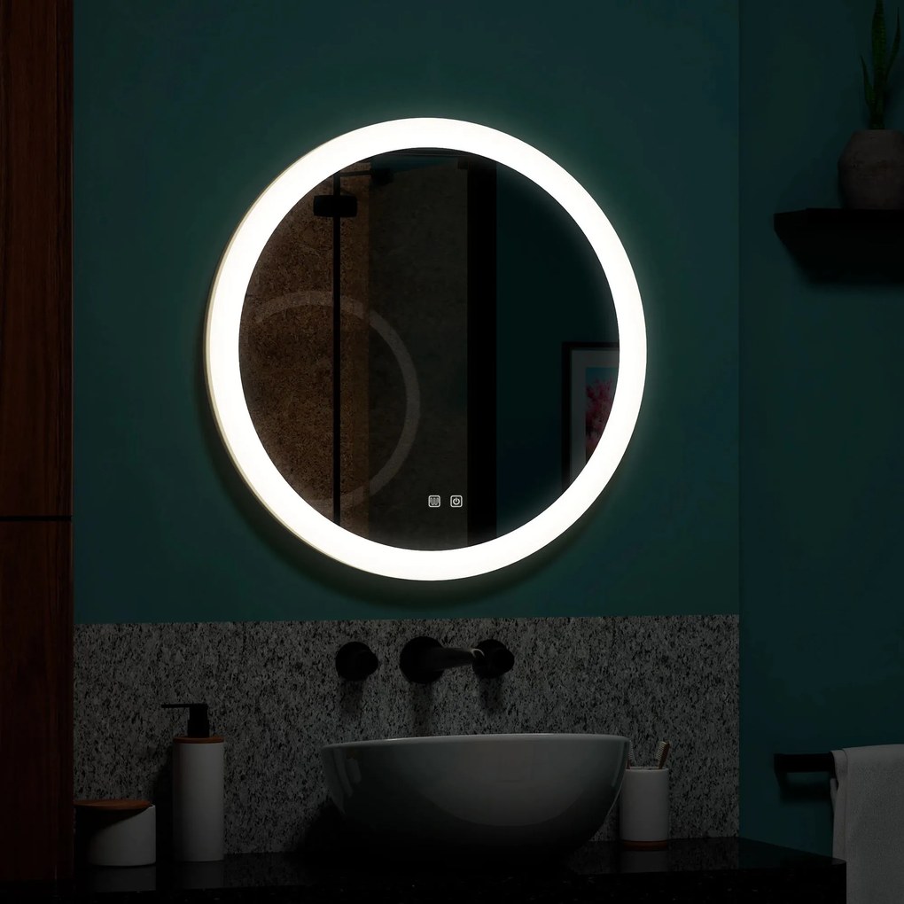 Tutumi Tutumi, okrúhle LED kúpeľňové zrkadlo 50cm FFJ50, HOM-02836
