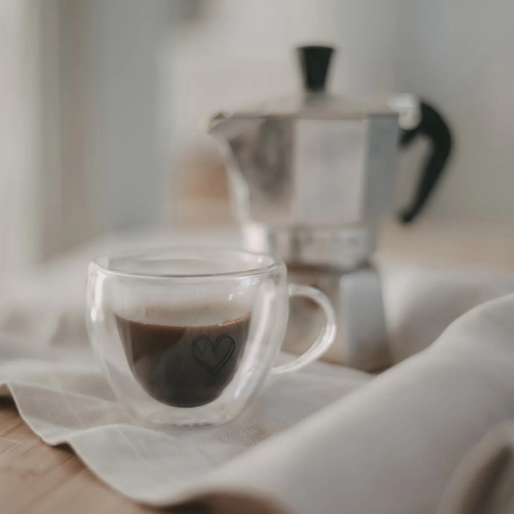 Eulenschnitt Sklenený hrnček na espresso Heart 50 ml