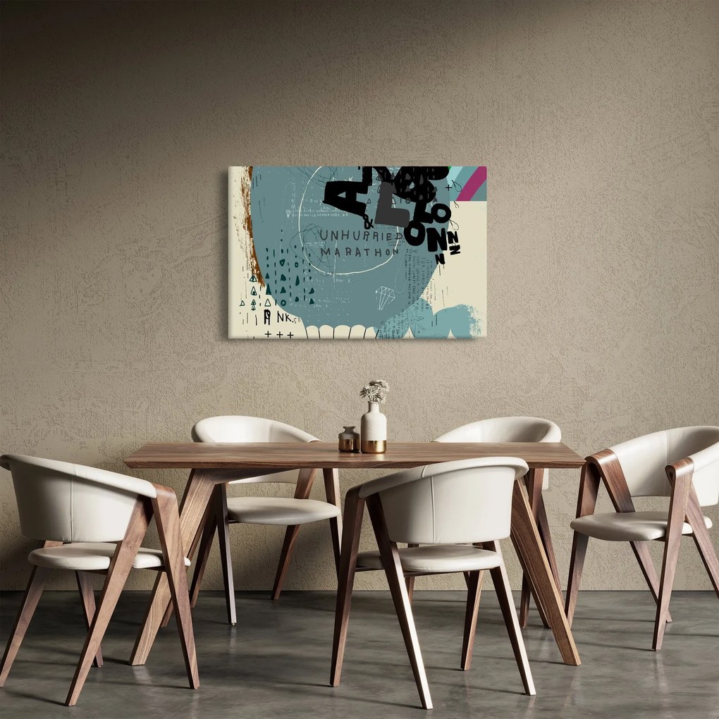 Obraz - Lietajúci balón s dúhou (90x60 cm)